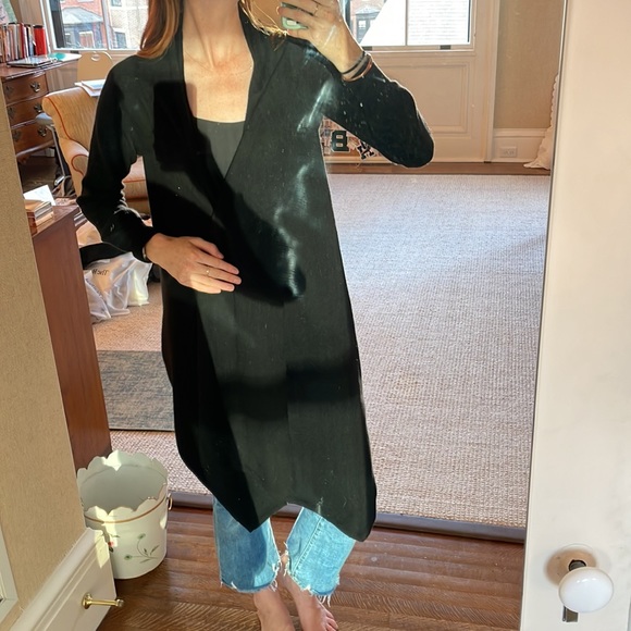 Two Bees Cashmere open front, medium, 100% cashmere, black - Picture 6 of 11